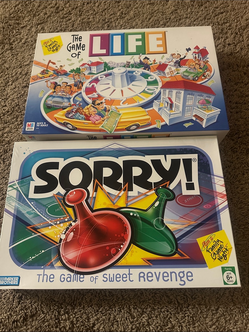 Sorry and the Game of life